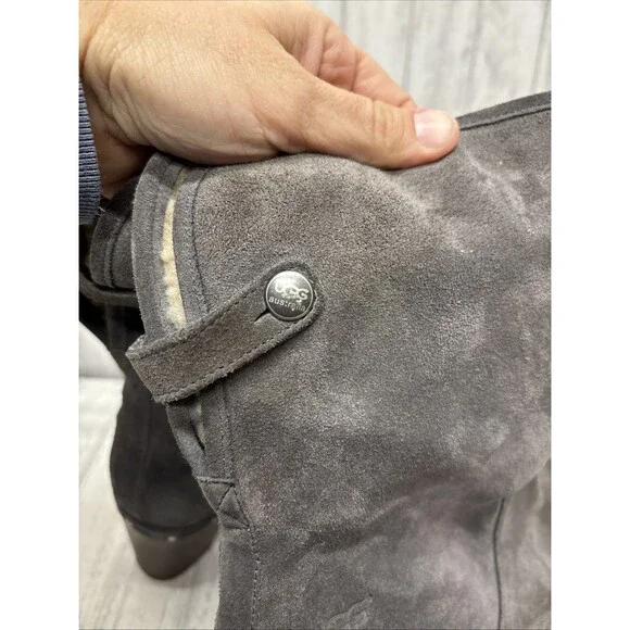 Womens Size 9 Ugg Australia Lynnea Suede Boots Gray - Picture 6 of 7